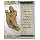 Cadre sculpture Vierge argent cristal prière ITA topaze s1