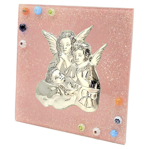 Quadro Scultura Madonna Argento Cristallo preghiera topazio 2