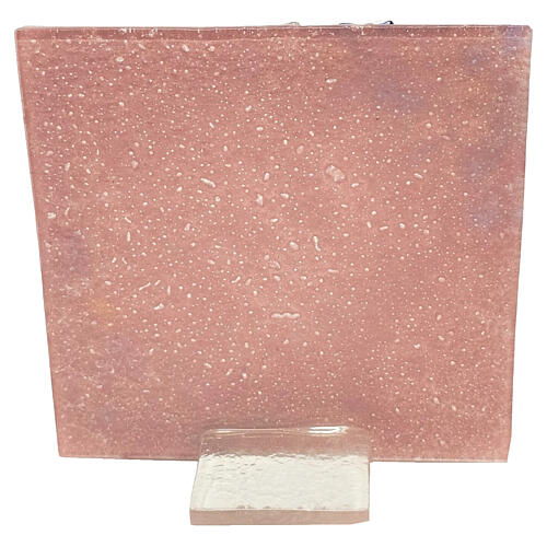 Quadro escultura Virgem prata cristal oração topázio 5