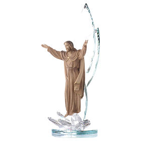 Resurrected Christ figure 31cm with crystals