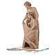 Statua in legno Gioia Familiare h. 20 cm base cristallo s2