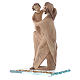 Statua Madre protettiva legno e cristalli  h.20 cm s2