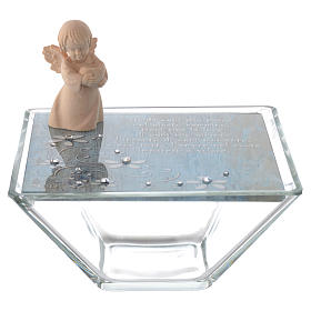 Dicas de Presentes e Lembrancinhas: Lembrancinha caixinha 14x14 cm anjo madeira azul