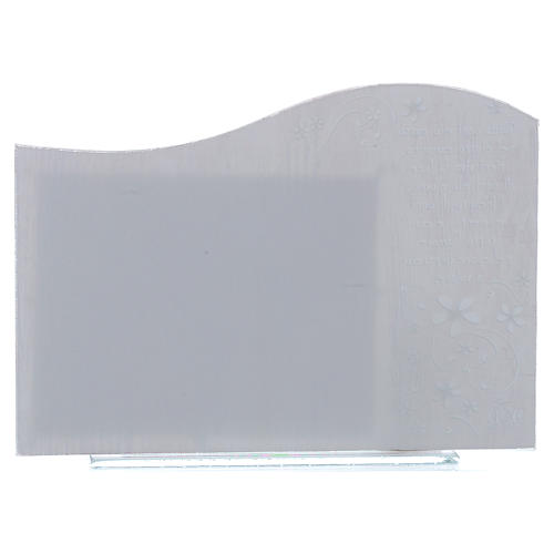 Porta-fotografia cor-de-rosa com anjo em madeira 20x15 cm 3