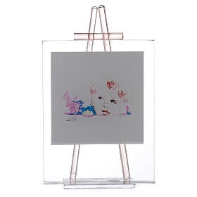 Dicas de Presentes e Lembrancinhas: Quadro de mesa vidro Guarda-me 11x14 cm água-marinha