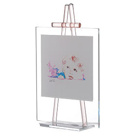 Dicas de Presentes e Lembrancinhas: Quadro de mesa vidro Guarda-me 11x14 cm água-marinha