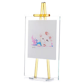 Dicas de Presentes e Lembrancinhas: Quadro de mesa em vidro Guarda-me 14x19 cm topázio