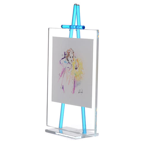 Watercolour favour Light model, 11x14cm aquamarine 2