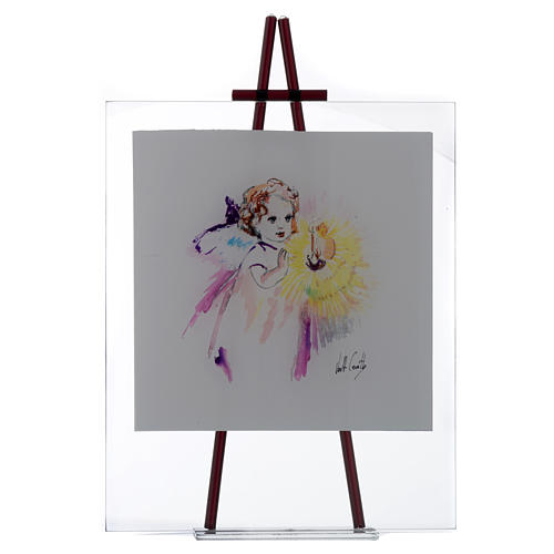 Watercolour favour Light model, 27x32cm Lilac 1