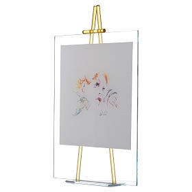 Dicas de Presentes e Lembrancinhas: Quadro de mesa aguarela Aqui estou 27x32 cm topázio