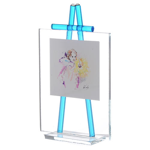 Watercolour favour Light model, 10x7.5cm Aquamarine 2