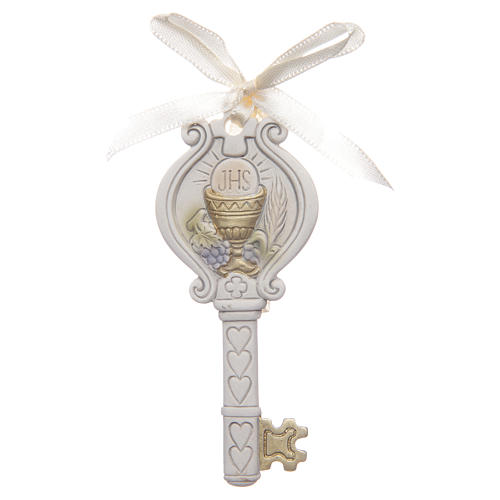 First communion memory key with chalice 4x9 cm 1