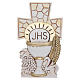 Bonbonnière communion croix calice 12x7 cm s1