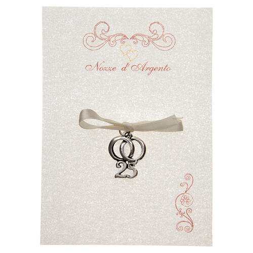 Geschenkidee zum 25. Hochzeitstag Eheringe auf Pergament 1