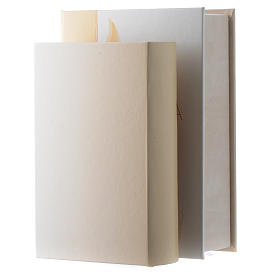 Bomboniere sacre e ricordini: Bibbia in similpelle con astuccio e Madonna con Bambino in bilaminato argento