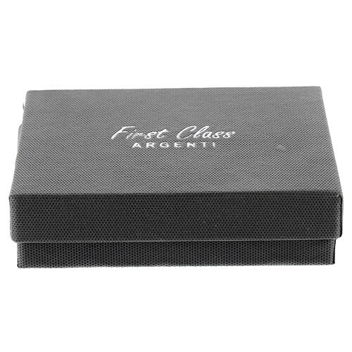 Taufevangelium aus Kunstleder mit Etui und Silber-Laminat-Plakette 6