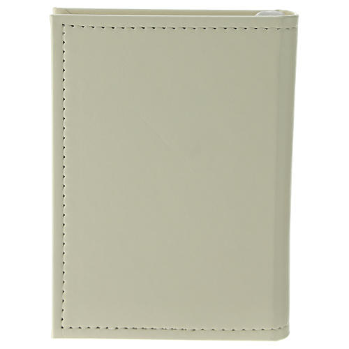 Confirmation gospel in leather imitation with pouch and double laminated silver application 3