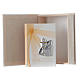 First communion gospel in leather imitation with pouch Pope Francis s1