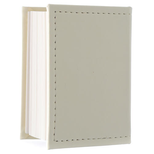 Evangelium zur Taufe aus Kunstleder und Silberplakette 2