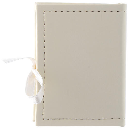 Rosenkranz zur Taufe in Etui aus Kunstleder und silberner Plakette 3