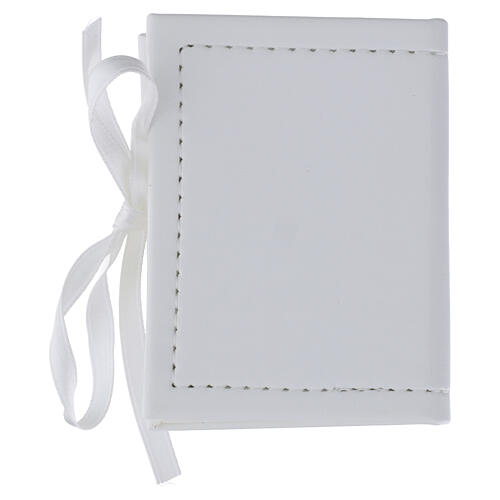 Rosenkranz zur Taufe in Etui aus Kunstleder und silberner Plakette 4