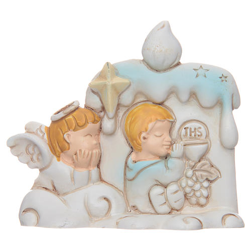 First communion bombonniere angel candle for boy 1