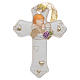 First communion bombonniere white cross in resin for boy s1