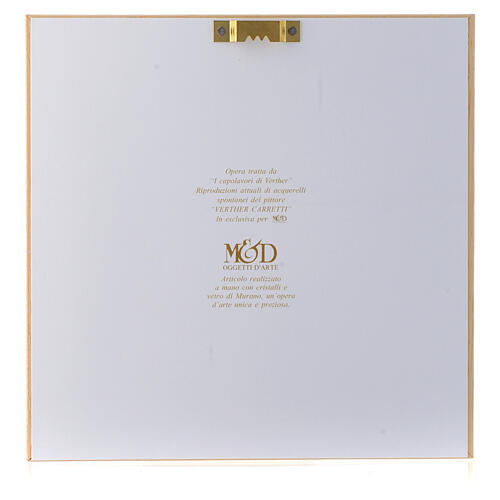 Geschenkidee Aquarellbildchen Beschützende Mutter, 16x16 cm 3