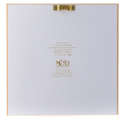 Protective Mother watercolour painting gift idea 16X16 cm silver 3