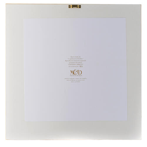 Aquarellbildchen Christus Silber, 36x36 cm 3