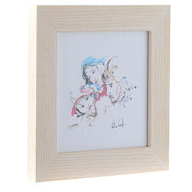 Dicas de Presentes e Lembrancinhas: Dica de presente quadro Alegria de Família aguarela 16x16 cm com cristais