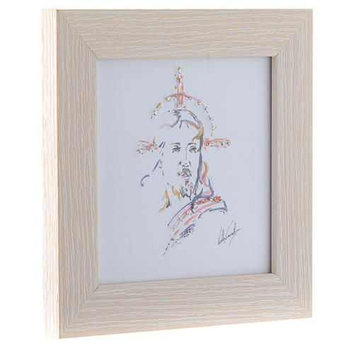 Cuadro Cristo Esperanza impreso acuarela 16x16 2