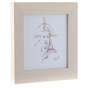 Dicas de Presentes e Lembrancinhas: Dica de presente quadro Cristo Esperança aguarela 16x16 cm com cristais Dicas de Presentes e Lembrancinhas: Dica de presente quadro Cristo Esperança aguarela 16x16 cm com cristais