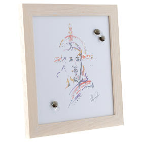 Dicas de Presentes e Lembrancinhas: Quadro Cristo Esperança 27x27 cm cristais