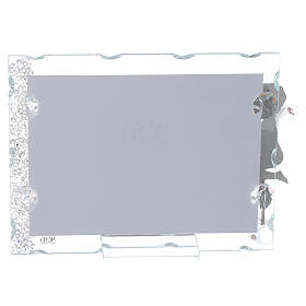 Bomboniere sacre e ricordini: Bomboniera  Portafoto Angelo inox stella 9x12 con cristalli