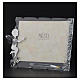 Angel photo frame bombonniere with heart in stainless steel and crystals 9x12 cm s3