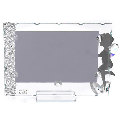 Fotorahmen mit Engel und Herz aus Edelstahl, 10x15 cm 2