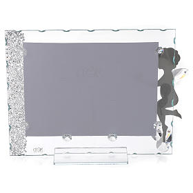 Dicas de Presentes e Lembrancinhas: Porta-fotografia anjo inox coração 15x20 cm cristais