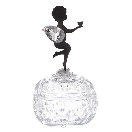 Lembrancinha cofre anjo com coração 2