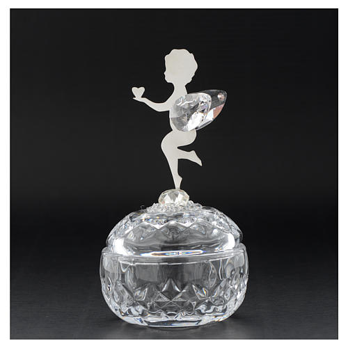 Lembrancinha cofre anjo com coração 3