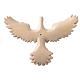 Dove in painted wood Valgardena 12 cm s3