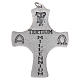 First communion cross made in silver metal s2