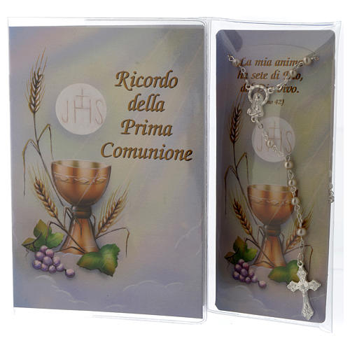 Communion memory booklet and rosary 1