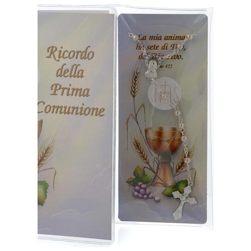 Communion memory booklet and rosary 3