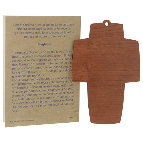 Confirmation certificate with wooden cross 3
