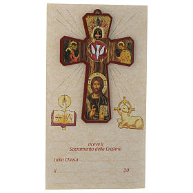 Cruz Espíritu Santo con diploma y oración
