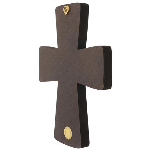 Krzyż z drewna druk Zielone Świątki 15x25cm 4