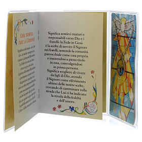 Confirmation memory booklet in Italian with pendant