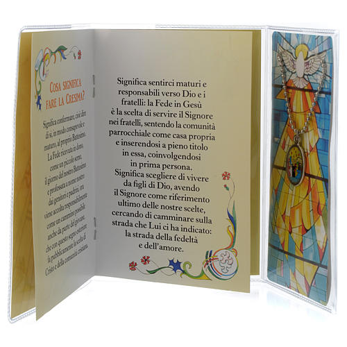 Confirmation memory booklet in Italian with pendant 2