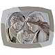 Holy Family headboard in silver and molded wood s1